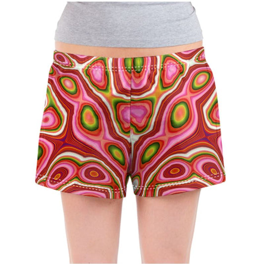 BoomGoo® PJ shorts femme  F784 "Purple/Pink duo Crocodile" 1