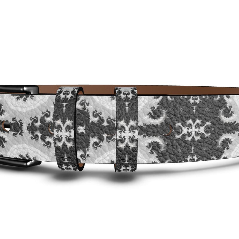 BoomGoo® leather belt F286 "Alien Deco" 2