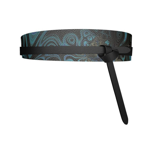 BoomGoo® leather wrap belt F597 "Rain Dance" 1