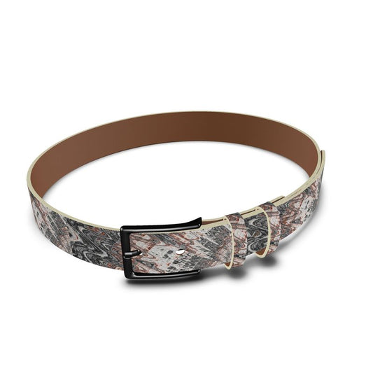 BoomGoo® leather belt F1181 "Pink Marble" 1