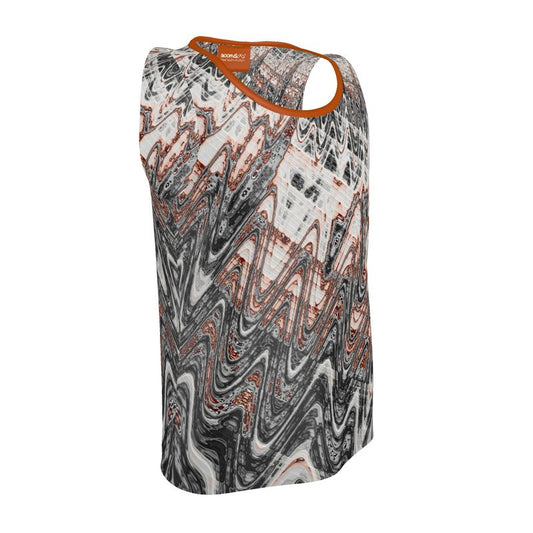 BoomGoo® Tank Top (men's sports) F1180 "Pink Marble" 1