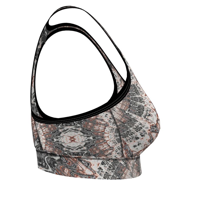 BoomGoo® Sports Bra F1180 "Pink Marble" 2