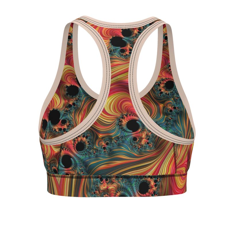 BoomGoo® Sports Bra F1139 "Rainbow Mountain" I