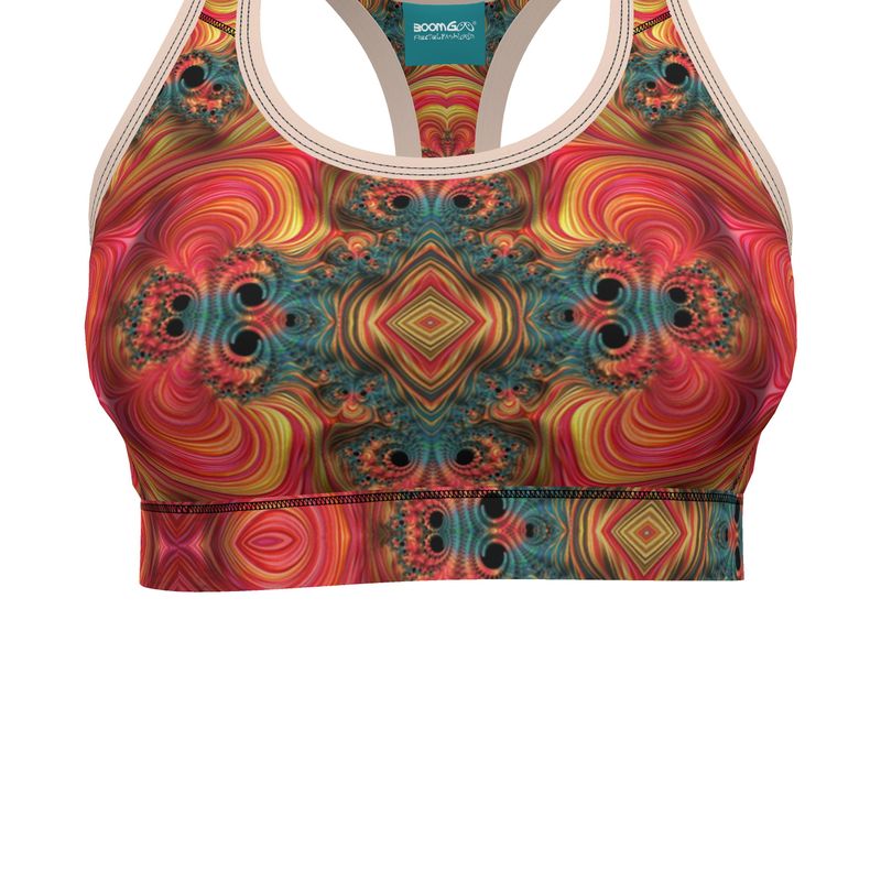 BoomGoo® Sports Bra F1139 "Rainbow Mountain" II