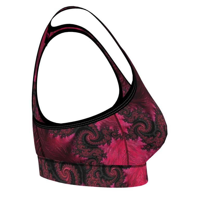 BoomGoo® Sports Bra F408 "Pink Dragon" 1