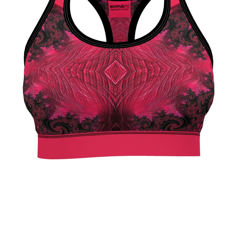 BoomGoo® Sports Bra F408 "Pink Dragon" 2