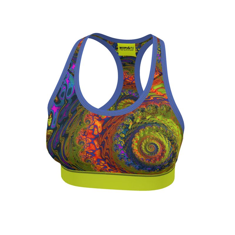 BoomGoo® Sports Bra F1546 "Lagoon Paradise" I 2