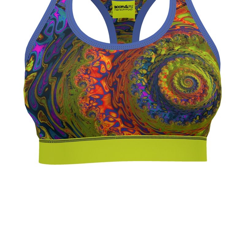 BoomGoo® Sports Bra F1546 "Lagoon Paradise" I 2