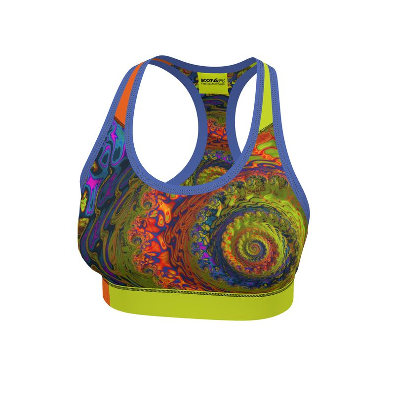 BoomGoo® Sports Bra F1546 "Lagoon Paradise" I 3