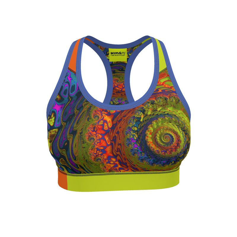 BoomGoo® Sports Bra F1546 "Lagoon Paradise" I 3