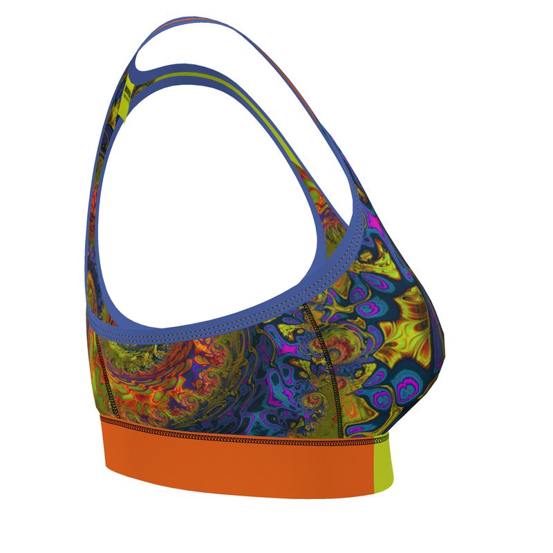 BoomGoo® Sports Bra F1546 "Lagoon Paradise" I 3