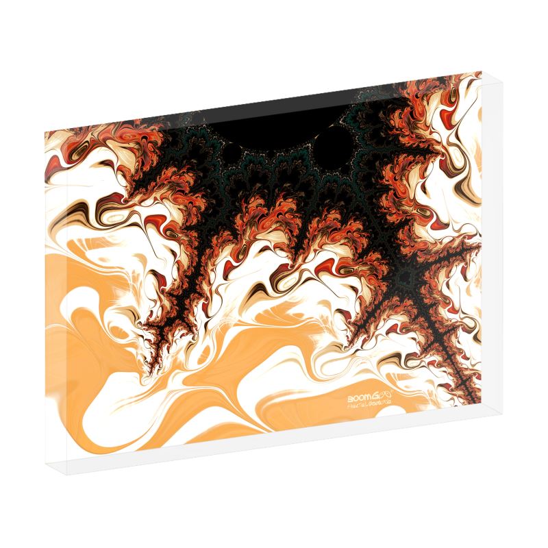 BoomGoo® art print Acrylic Block F1152 "Sun Fireball" 1