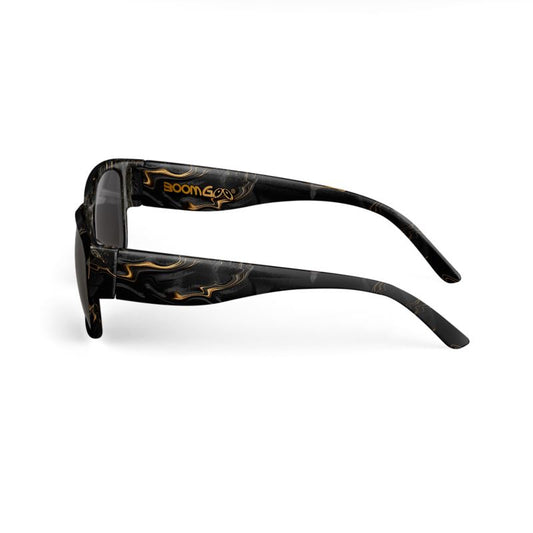 BoomGoo® Sunglasses F1488 "Black Gold Flow II"