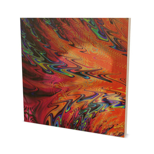 BoomGoo® art print Wood Block F840” Frequency" 1