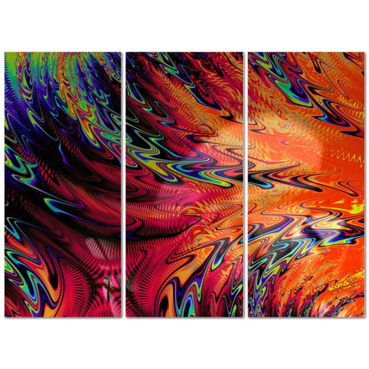 BoomGoo® art print Canvas triptych F840” Frequency" 1 (3x 90x40cm)