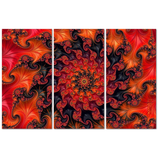 BoomGoo® art print Canvas triptych F898 "Silk Road" 1 (3x 140x70cm)