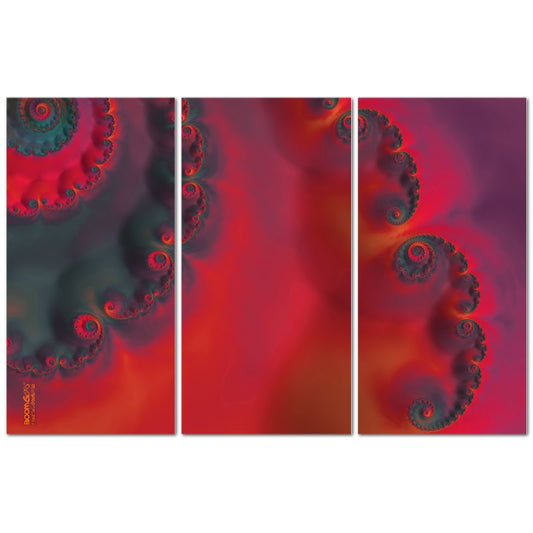BoomGoo® art print Canvas triptych F205 "TequilaSunset" 1 (3x140x70cm)