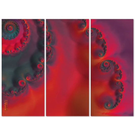 BoomGoo® art print Canvas triptych F205 "Tequila Sunset" 1 (3x90x40cm)