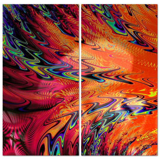 BoomGoo® art print Canvas Diptych F840” Frequency" I (2x 140x70cm)
