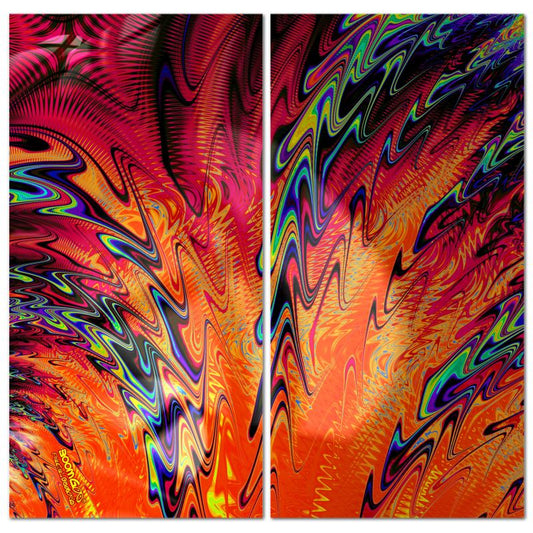 BoomGoo® art print Canvas Diptych F840” Frequency" I2 (2x 140x70cm)