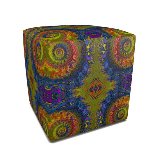 BoomGoo® seat Pouf (framed sq) F1546 "Lagoon Paradise" 5