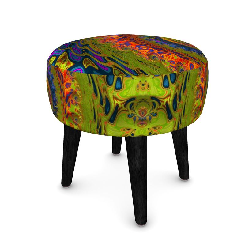 BoomGoo® seat Ottoman (round) F1546 "Lagoon Paradise" 1&6