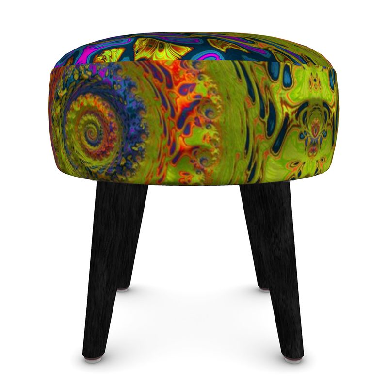 BoomGoo® seat Ottoman (round) F1546 "Lagoon Paradise" 1&6