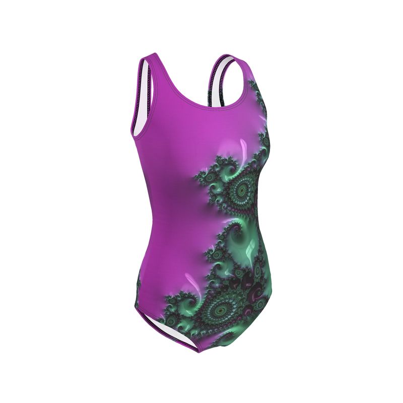 BoomGoo® Swimwear Ladies 1-Piece F041 "Purple Rain" 1