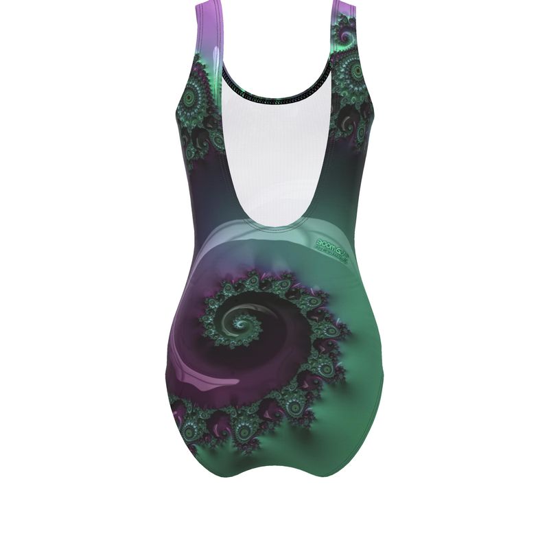 BoomGoo® Swimwear Ladies 1-Piece F041 "Purple Rain" 1 II