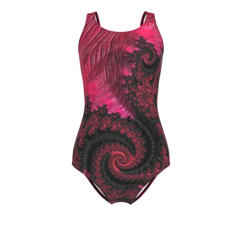 BoomGoo® Swimwear Ladies 1-Piece F408 "Pink Dragon" 1