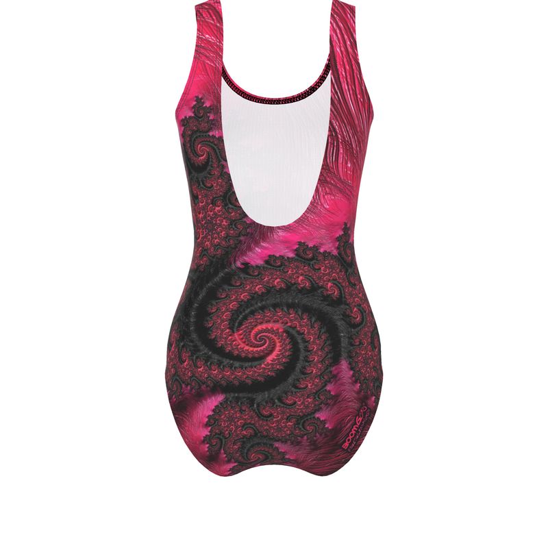 BoomGoo® Swimwear Ladies 1-Piece F408 "Pink Dragon" 1