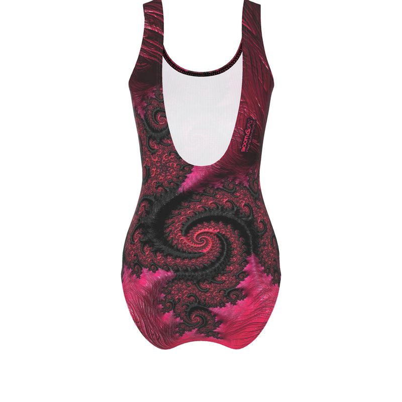 BoomGoo® Swimwear Ladies 1-Piece F408 "Pink Dragon" 1 II