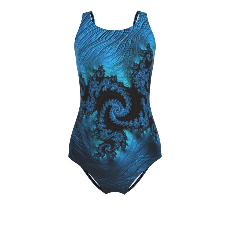 BoomGoo® Swimwear Ladies 1-Piece F404 "Blue Dragon" 1