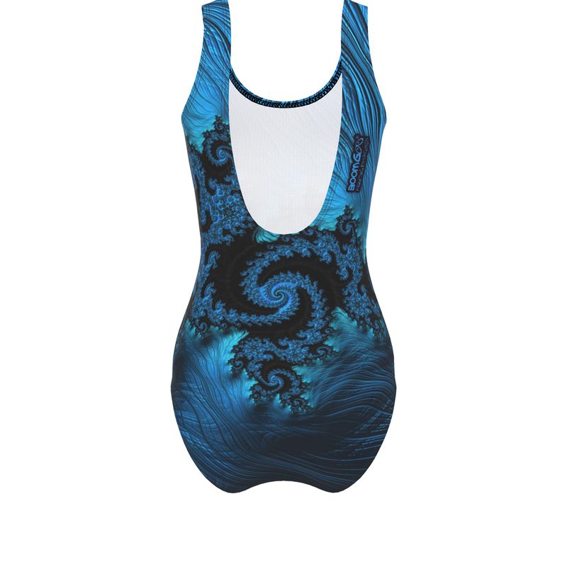 BoomGoo® Swimwear Ladies 1-Piece F404 "Blue Dragon" 1