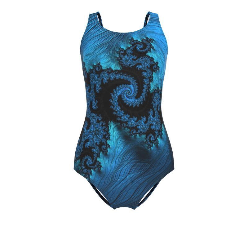 BoomGoo® Swimwear Ladies 1-Piece F404 "Blue Dragon" 1 II