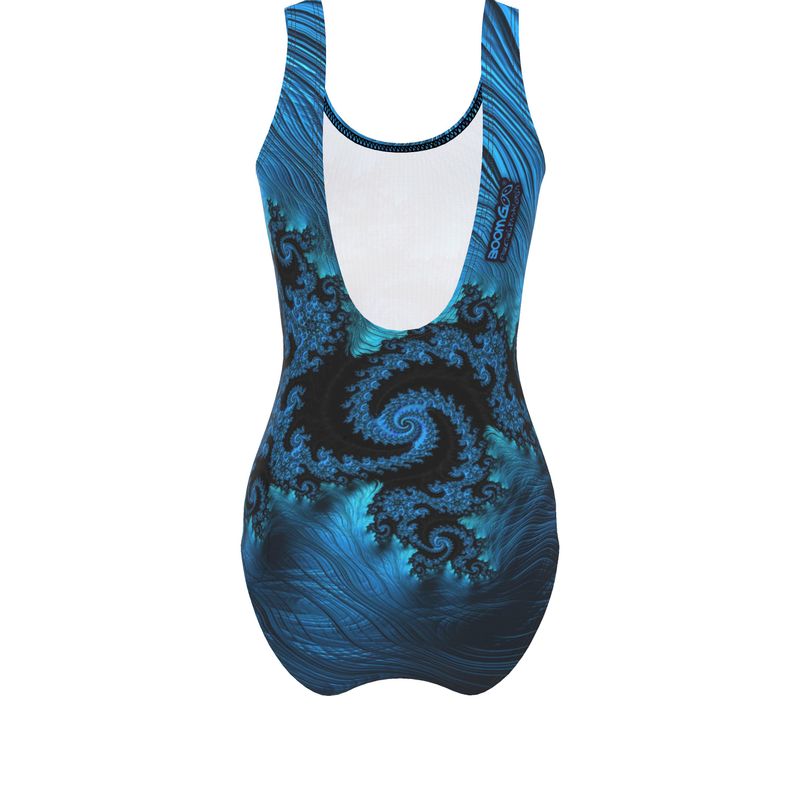 BoomGoo® Swimwear Ladies 1-Piece F404 "Blue Dragon" 1 II